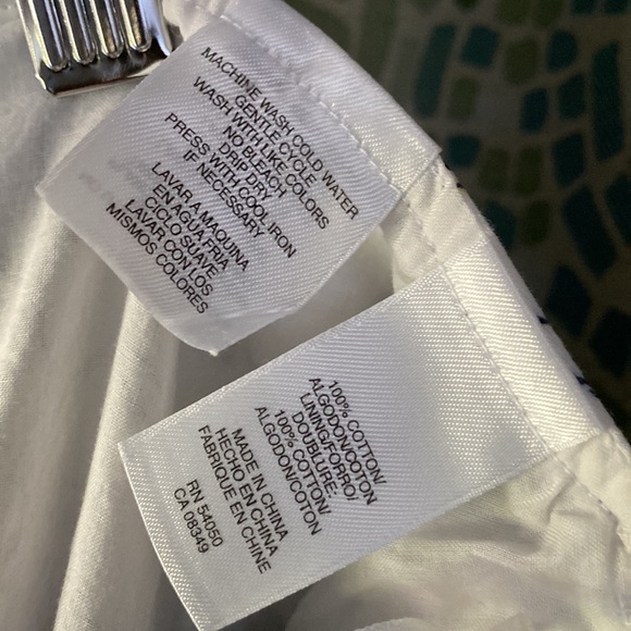 Anne Klein Floral Cotton Skirt 14 - Picture 5 of 6